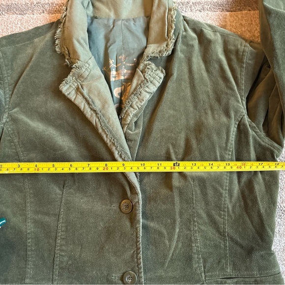 Women’s Luii Green Velvet Jacket Size Medium EUC - Picture 5 of 14